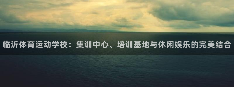 JJB竞技宝官方正版app开户：临沂体育运动学校：集